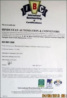 ISO 9001:2008 Certificate
